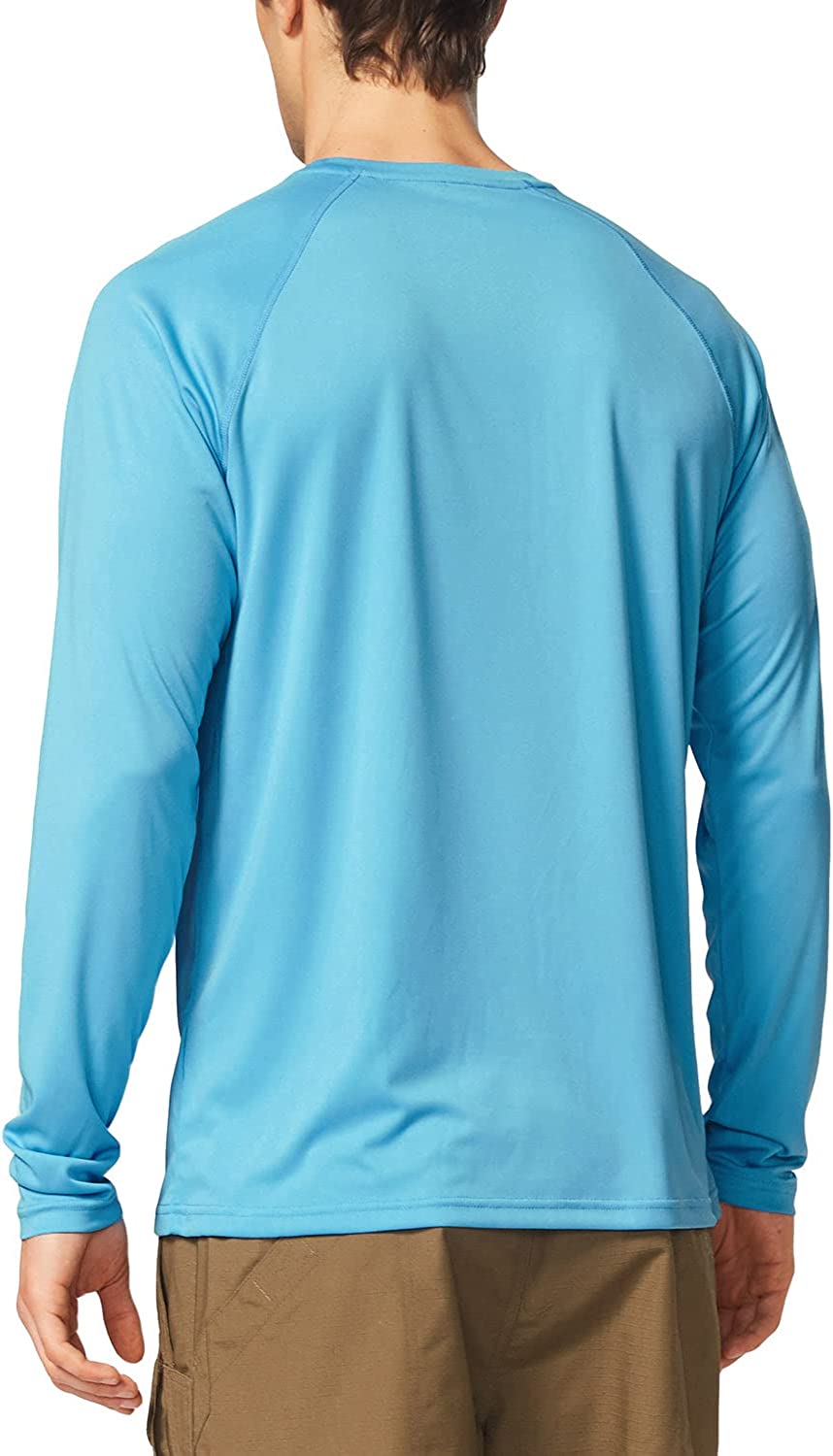 BALEAF Men&#39;s Long Sleeve Shirts Lightweight UPF 50+ Sun Protection SPF T-Shirts Fishing Rash Guard Running