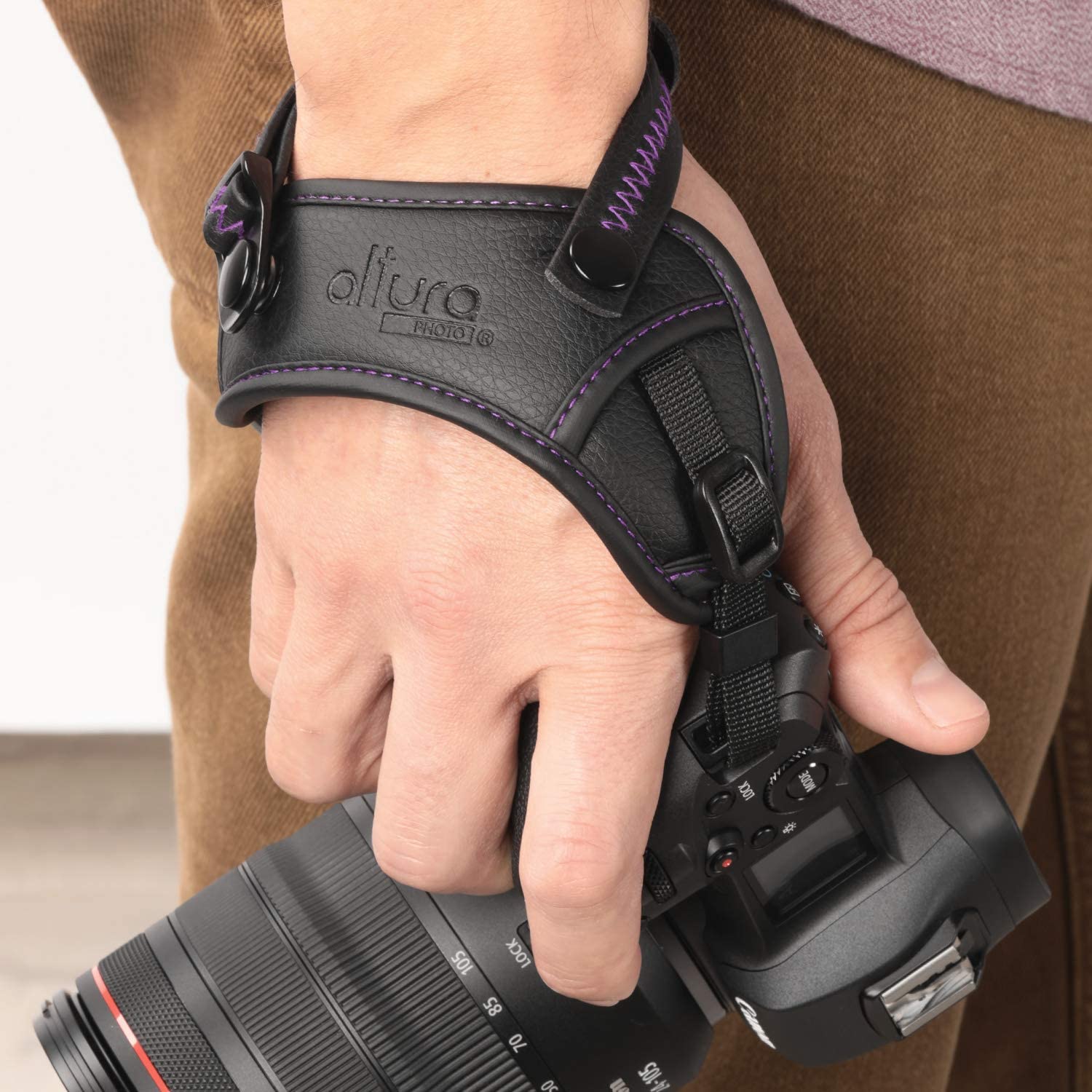 Camera Hand Strap - Rapid Fire Secure Camera Grip， Padded Camera Wrist Strap by Altura Photo for DSLR and Mirrorless Cameras - Camera Straps for Photographers Compatible W/ Camera Neck Strap