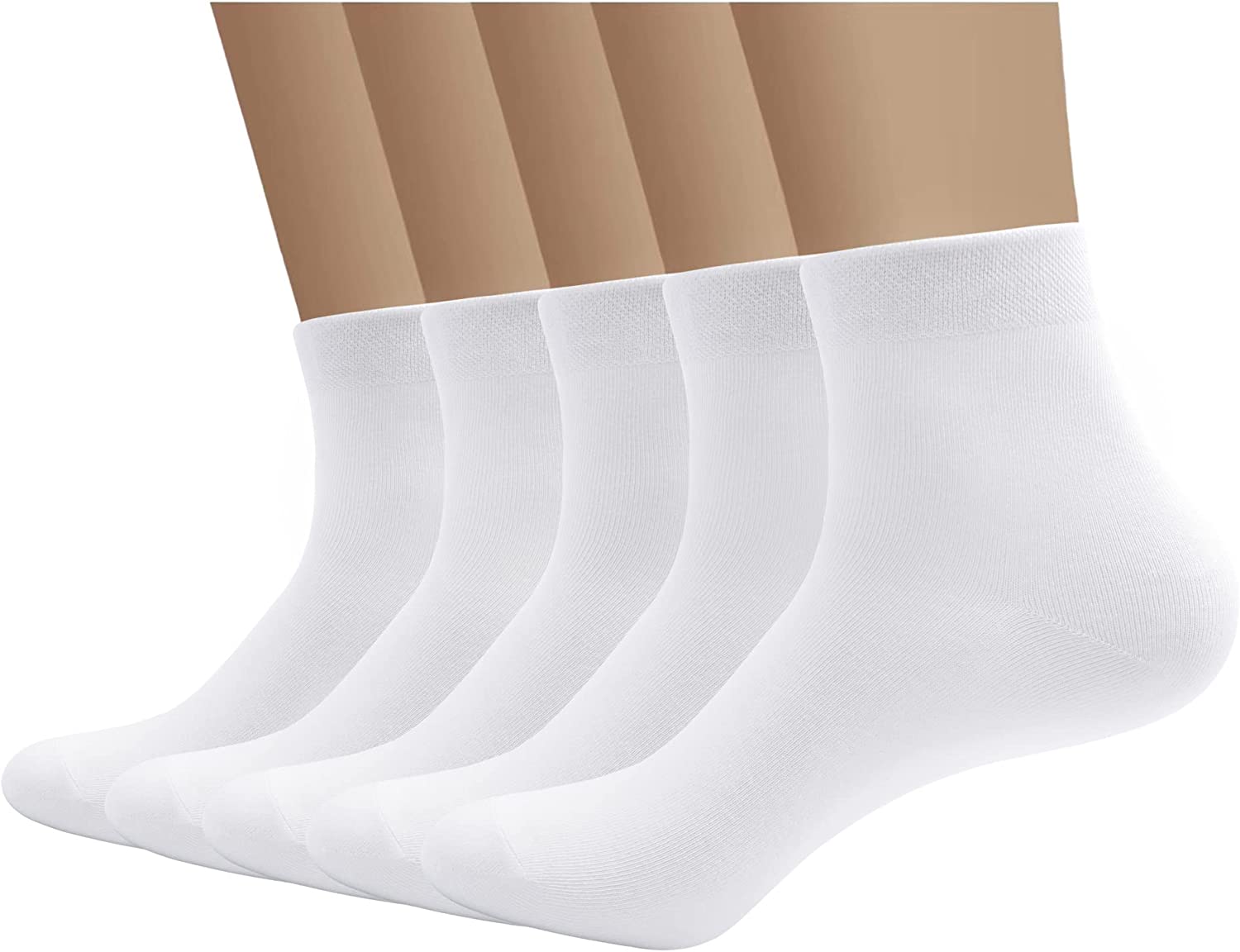 SERISIMPLE Bamboo Men sock Breathable Sock Low Quarter Thin Ankle Sock Comfort Cool soft Sock 5 Pairs