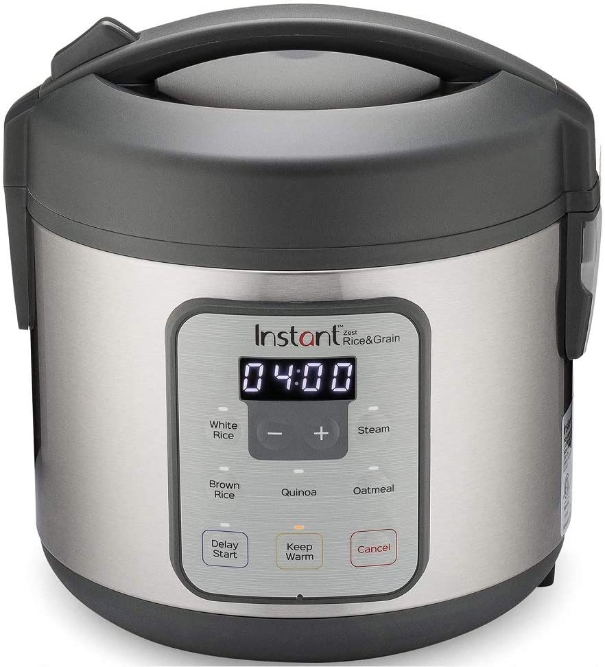 Instant Pot Zest 8 Cup One Touch Rice Cooker, Steamer, Cooks Rice, Grains, Quinoa and Oatmeal, No Pressure Cooking Functionality