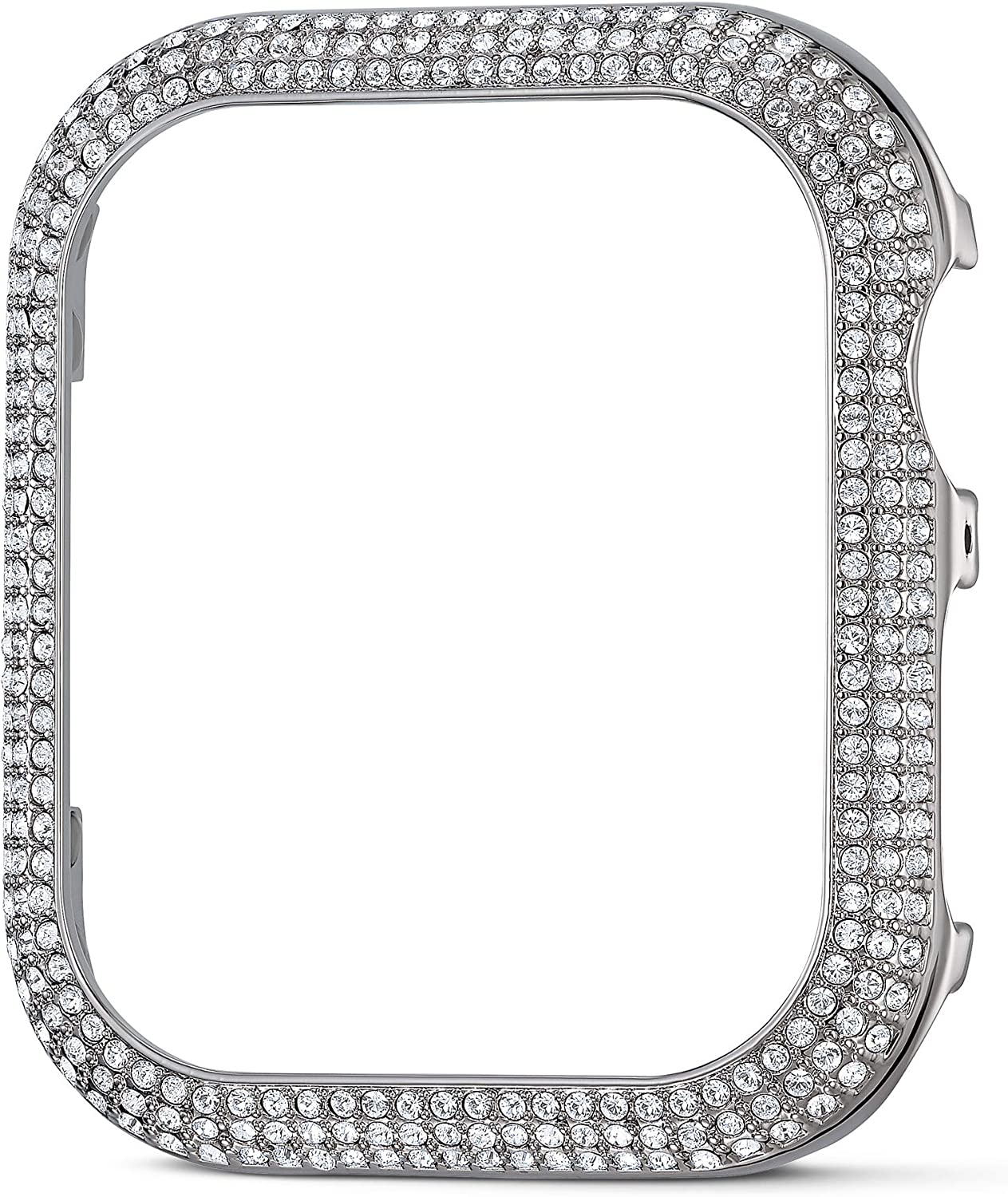 Swarovski Sparkling Smartwatch Case compatible with Apple Watch Series 4 and 5, 40mm, Silver Tone