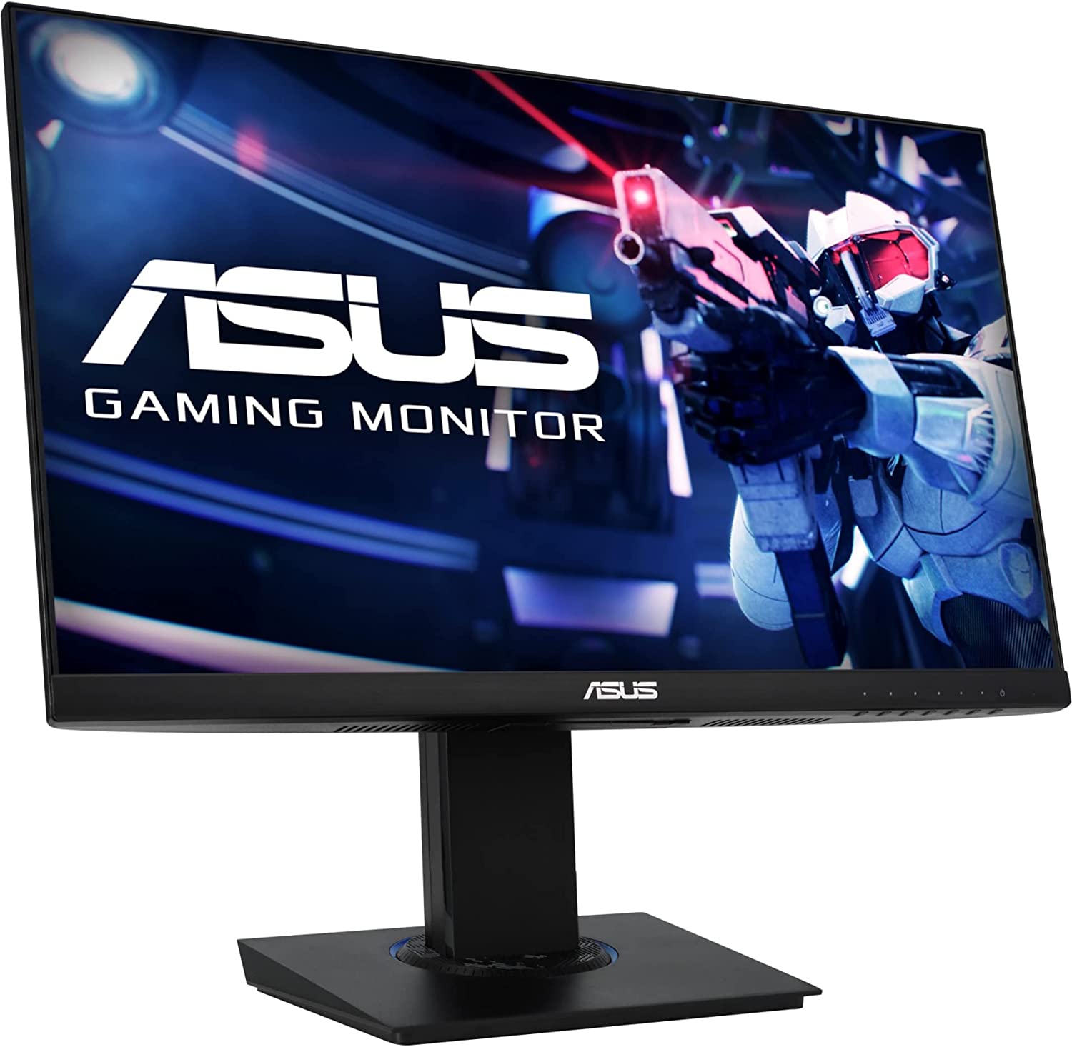ASUS 23.8” 1080P Gaming Monitor (VG246H) - Full HD, IPS, 75Hz, 1ms, FreeSync, Extreme Low Motion Blur, Low Blue Light, Flicker Free, VESA Mountable, HDMI, VGA, Height Adjustable