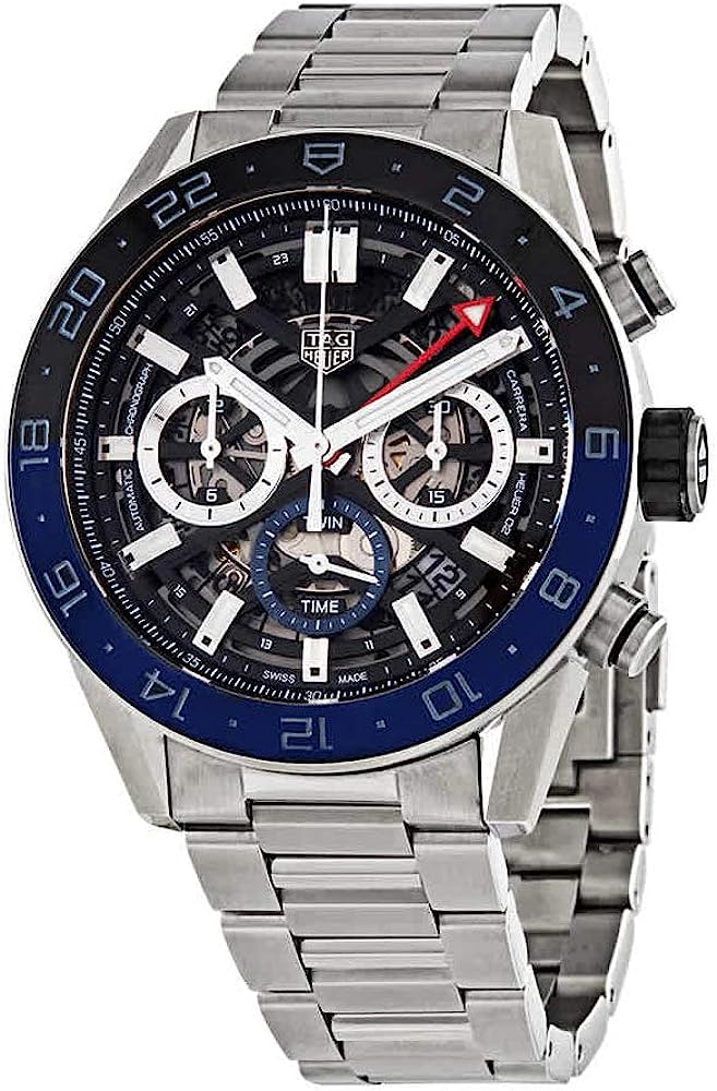 Tag Heuer Carrera Black Skeleton Dial Men's Watch CBG2A1Z.BA0658