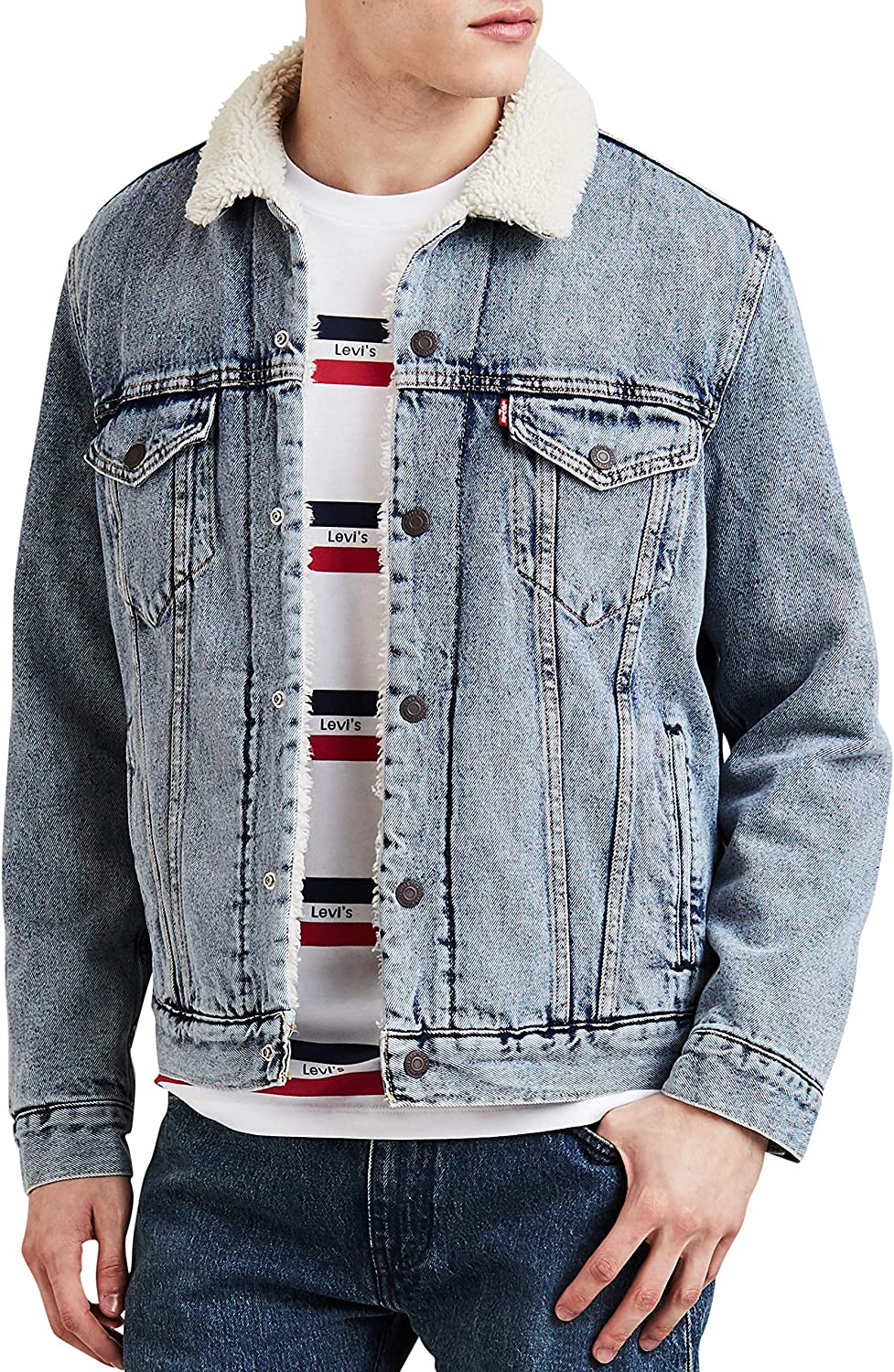 Levi's Men's Big and Tall Big & Tall Sherpa Trucker Jacket