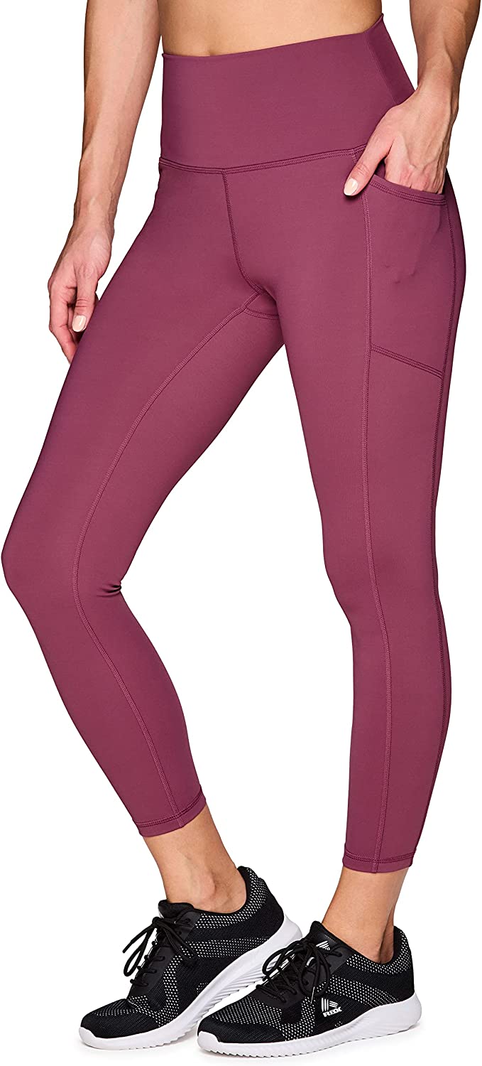 RBX Active High Waisted Squat Proof Workout Yoga Leggings with Pockets for Women
