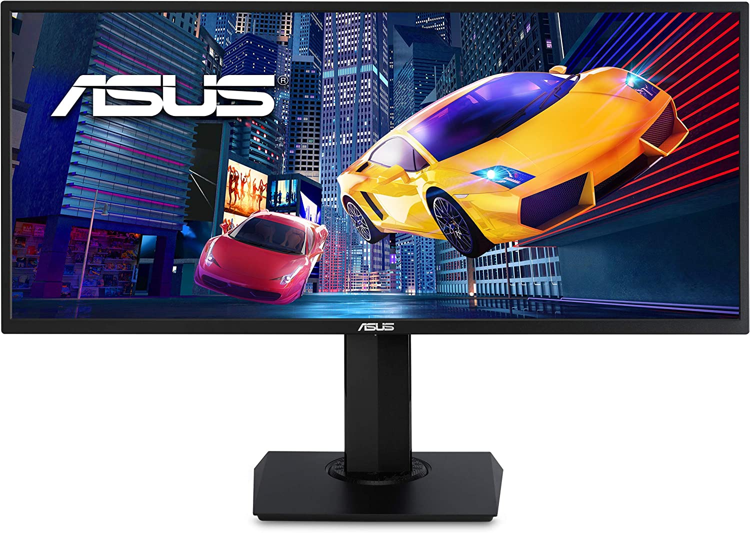 ASUS VP348QGL 34” Ultra-Wide Freesync HDR Gaming Monitor 75Hz 1440P Eye Care DisplayPort HDMI,Black