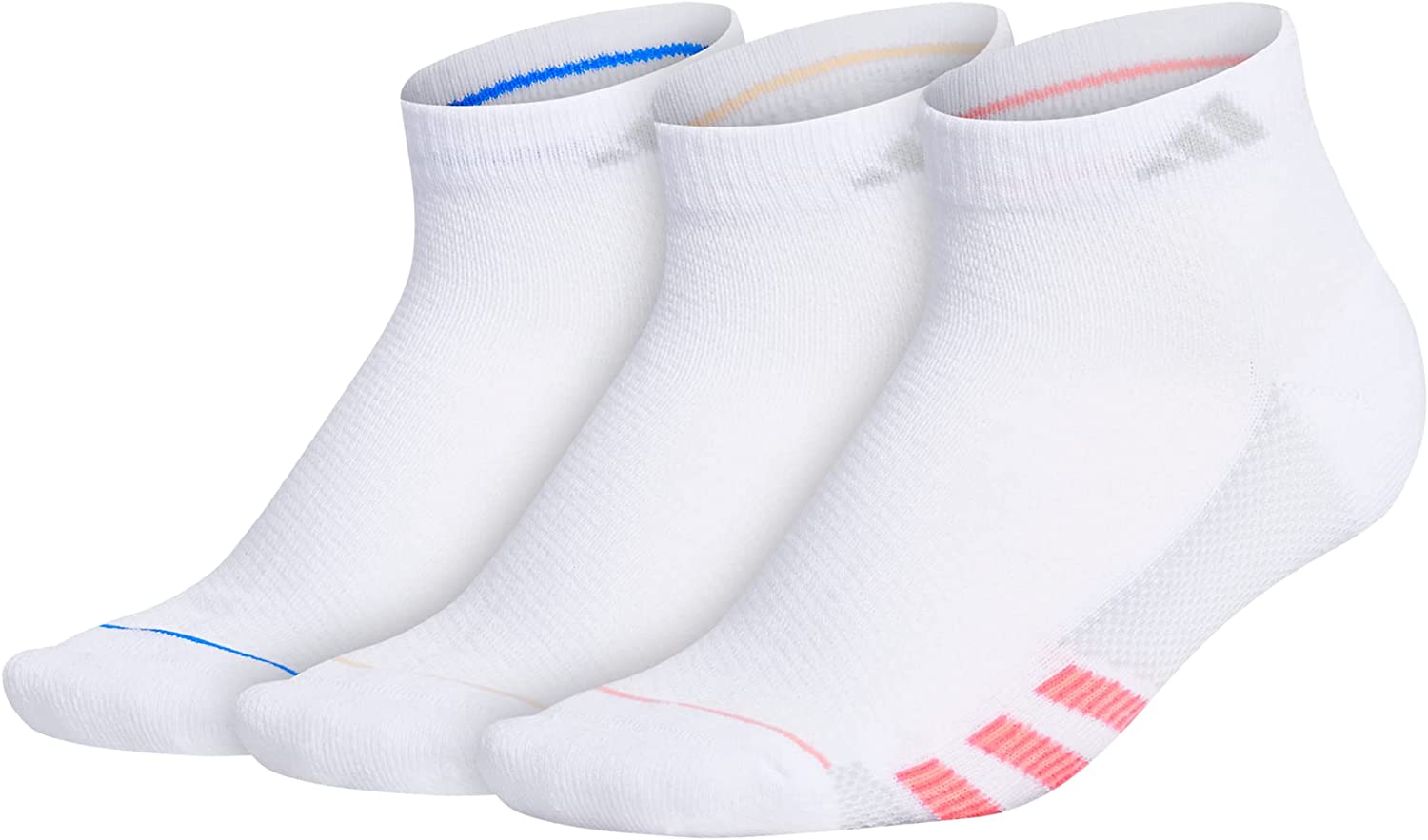 adidas Women's Superlite Stripe Ii 3-Pack Low Cut