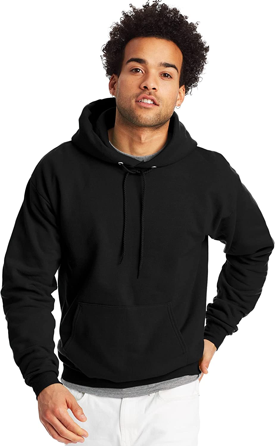 Hanes Men's Sweatshirt, EcoSmart Fleece Hoodie, Cotton-Blend Fleece Hooded Sweatshirt, Plush Fleece Pullover Hoodie