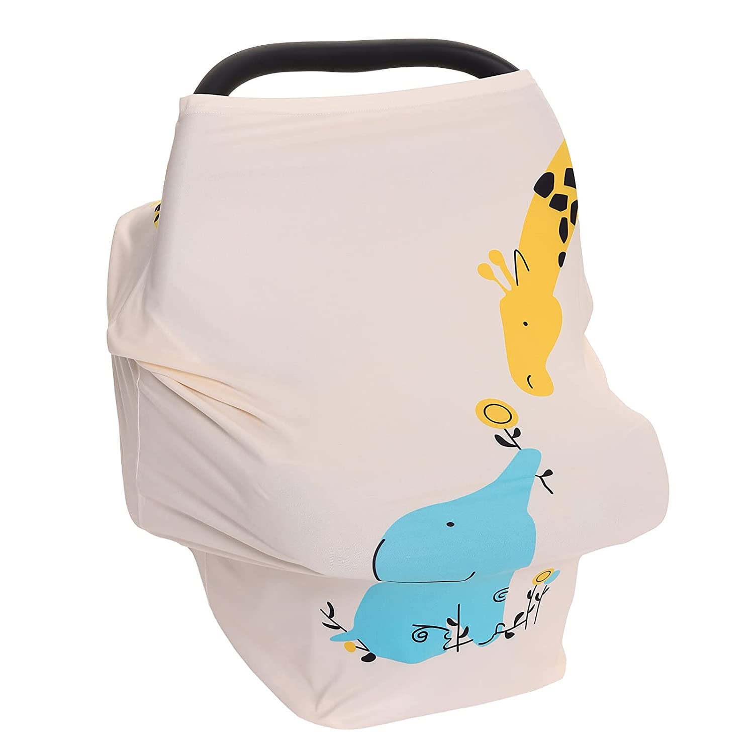 PPOGOO Nursing Cover for Breastfeeding Super Soft Multi Use for Baby Car Seat Covers Canopy Shopping Cart Cover Scarf Light Blanket Stroller Cover