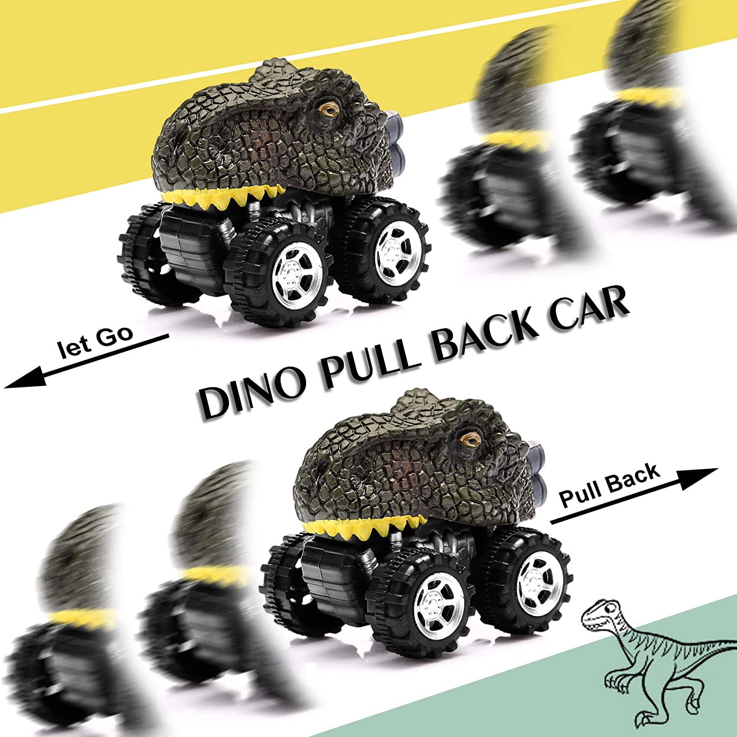 Dinosaur Toys for 3 Year Old Boys, Kids Toys Pull Back Dinosaur Toys for 2 Year Old Boy Toys 6 Pack Toddler Car Toys for 4 Year Old Boys Birthday Gifts for Kids Age 1 and Up Dinosaur Games