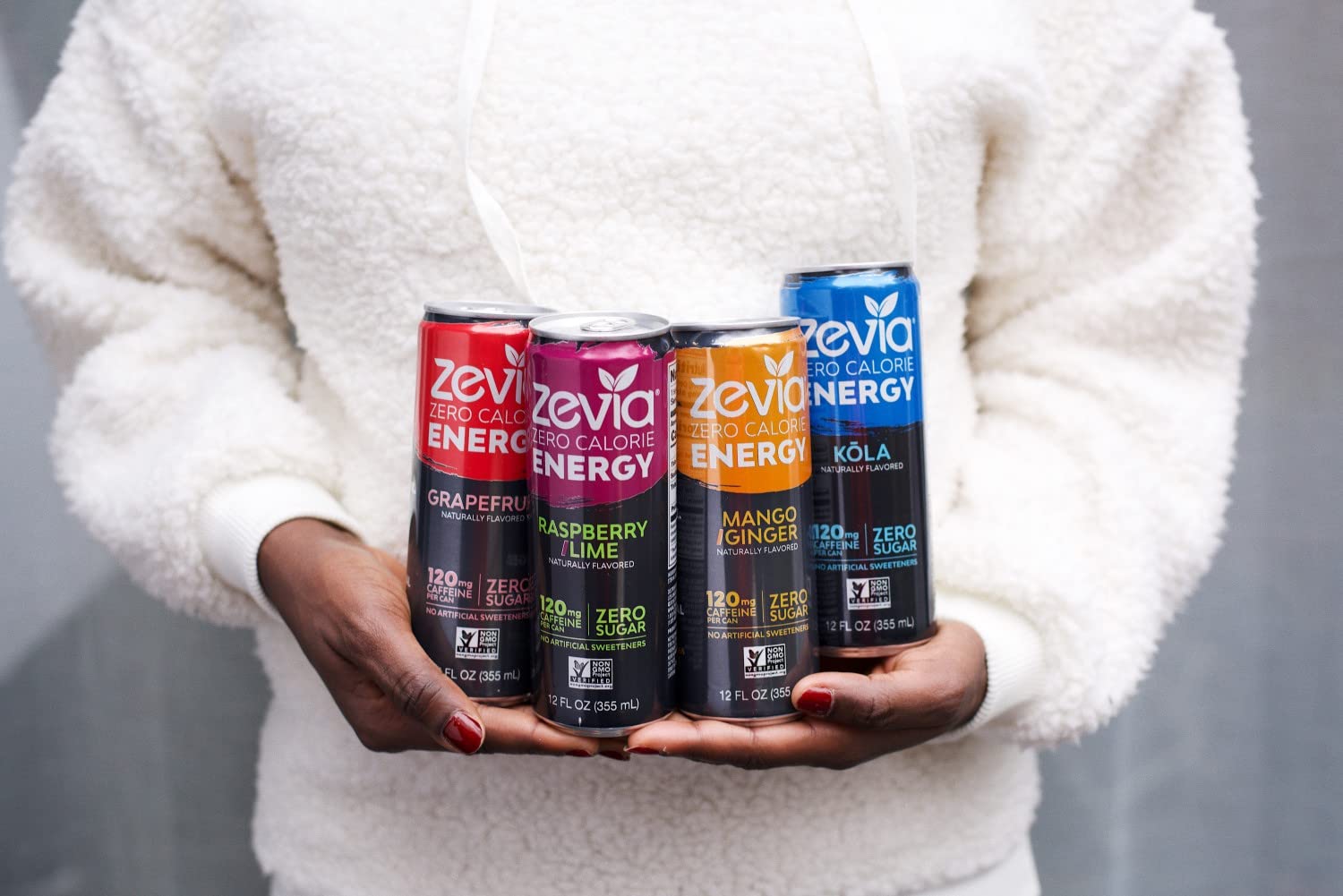 Zevia Zero Calorie Energy Drink, 4-Flavor Classic Variety Pack, 12 Fl Oz (Pack of 12)