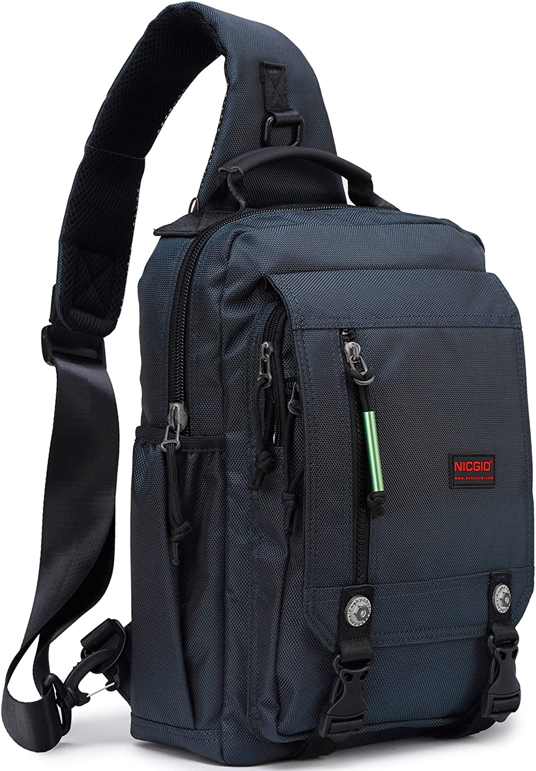 Nicgid Sling Bags Chest Shoulder Backpacks， 13.3&#39;&#39; 14.1&#39;&#39; Laptop Backpack Crossbody Messenger Bag Travel Outdoor Men Women