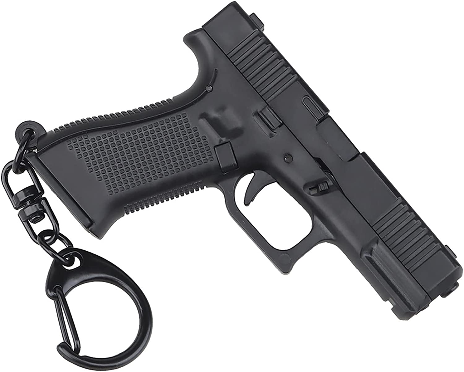 Mini Gun Keychain Accessories, Pistol Shape Key Chain, Tactical Tiny Keychain Guns Shape Model Gift, Cool Keychains for Men