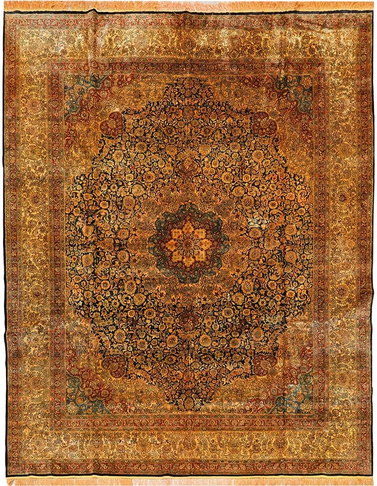 TIANJIANG Carpet 8x10ft Silk Hand Knotted Rugs Large Antique Carpets Decorative Rugs