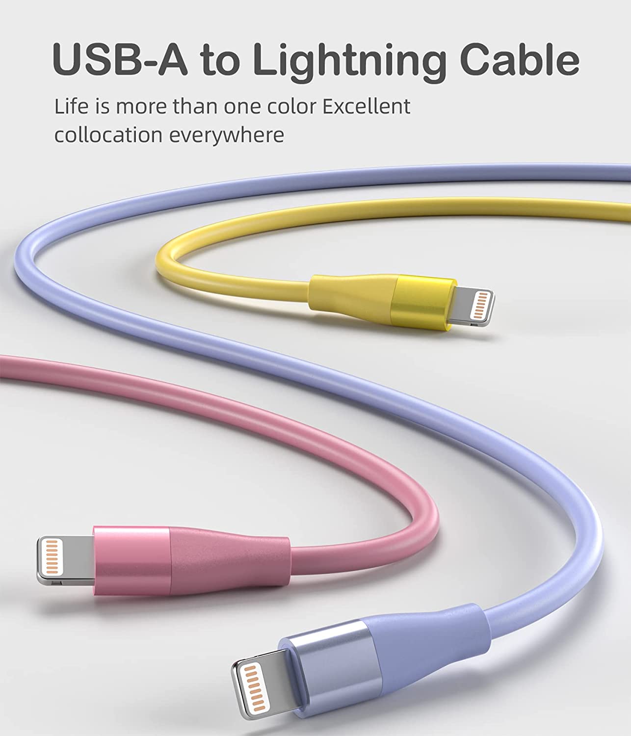 iPhone Charger [Apple MFi Certified] 3Pack 10FT Lightning Cable Fast Charging iPhone Charger Cord Compatible with iPhone 13 12 11 Pro Max XR XS X 8 7 6 Plus SE and More - Colorful