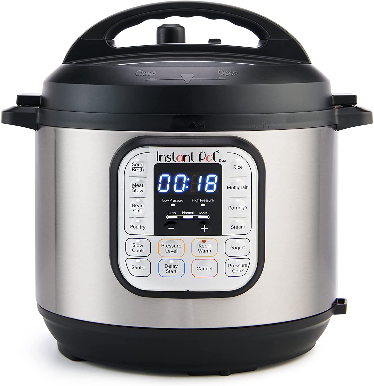 Instant Pot Duo 7-in-1 Electric Pressure Cooker, Slow Cooker, Rice Cooker, Steamer, Sauté, Yogurt Maker, Warmer & Sterilizer, Includes Free App with over 1900 Recipes, Stainless Steel, 3 Quart