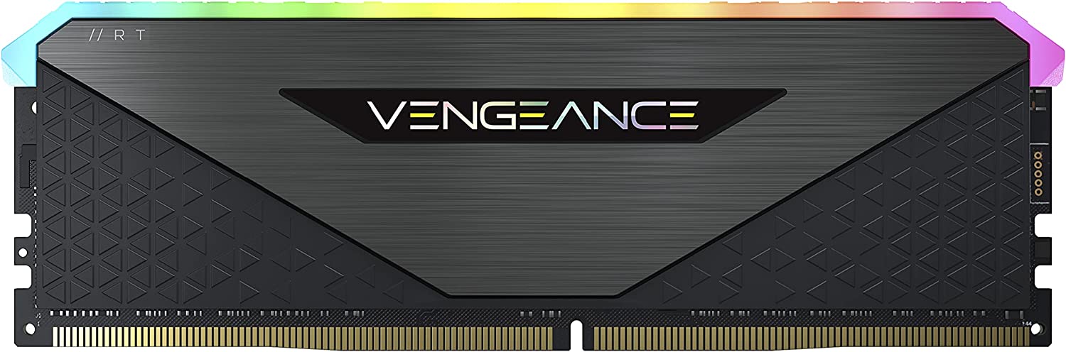 CORSAIR Vengeance RGB RT 32GB (2x16GB) DDR4 3600 (PC4-28800) C16 1.35V Desktop Memory, Black