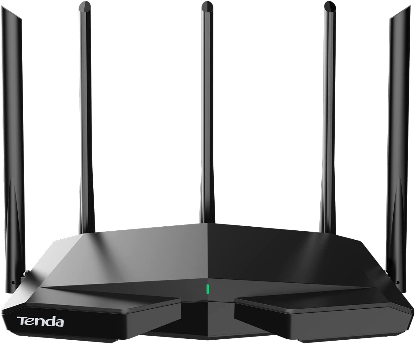 Tenda AXE5700 Smart WiFi 6E Router, Tri-Band Gigabit Wireless Internet WiFi 6E Router, Best WiFi Router for Gaming and VR, OneMesh&VPN Router, AX Router for 5 *6dBi high-gain antennas, RX27Pro(Black)