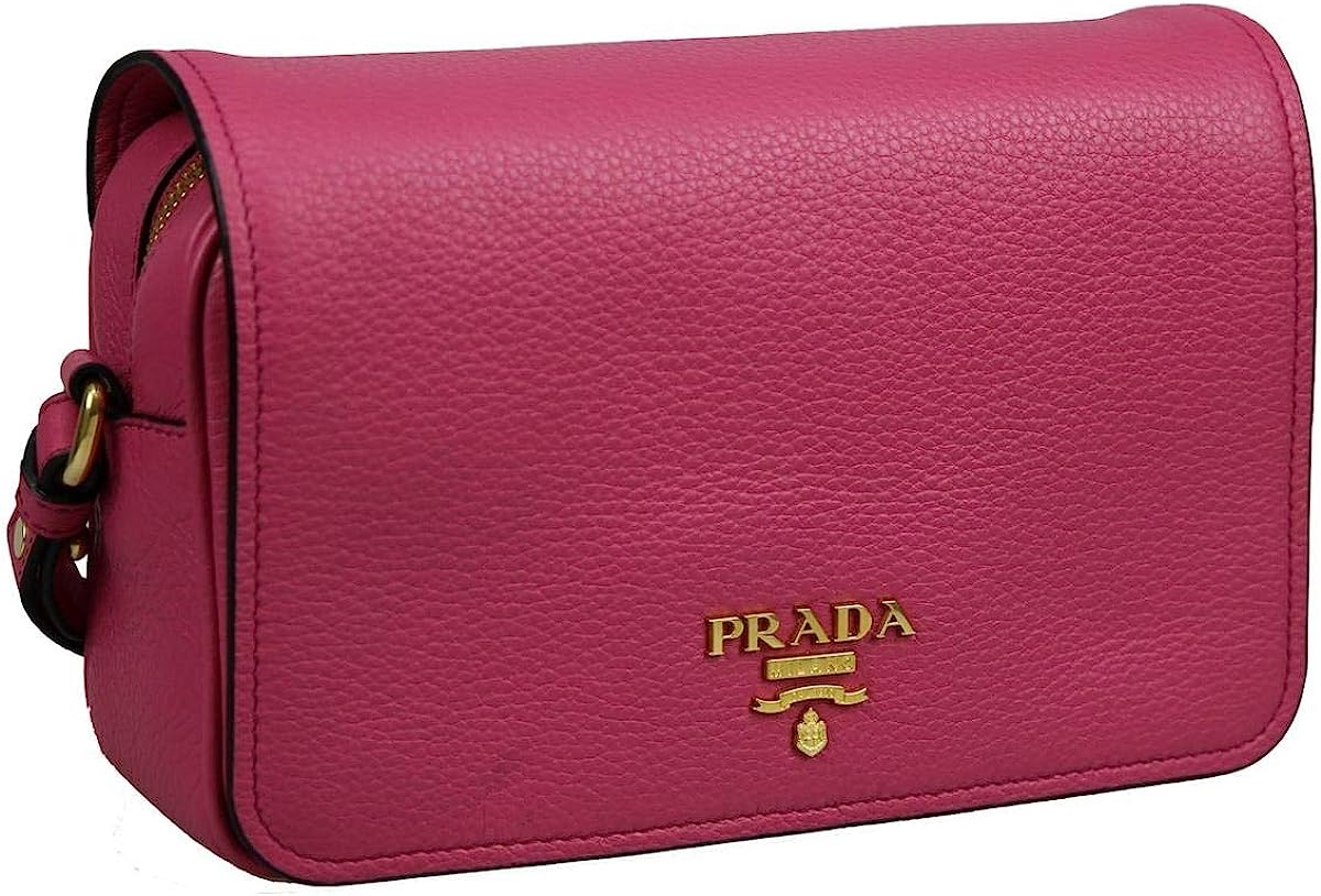 Prada Women's 1BD163 Pink Leather Shoulder Bag
