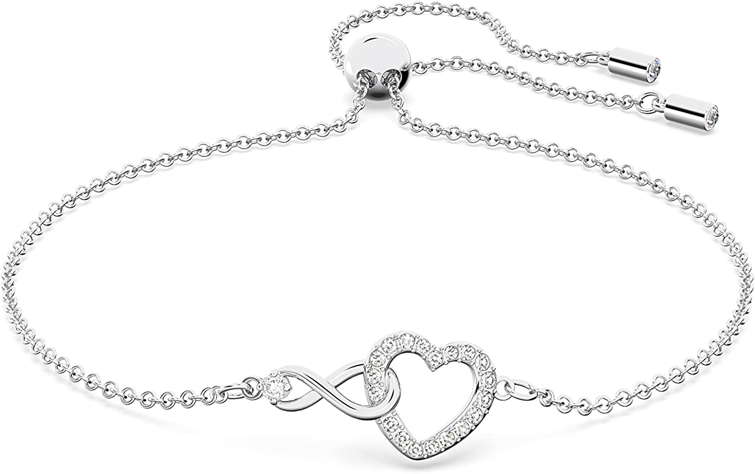 SWAROVSKI Infinity Heart Jewelry Collection, Rose Gold & Rhodium Tone Finish, Clear Crystals