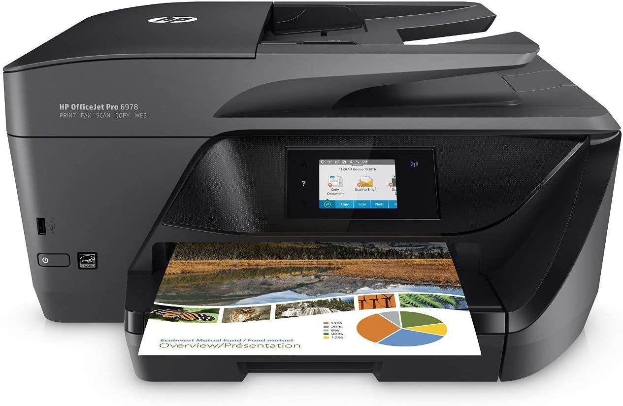 HP OfficeJet Pro 6978 All-in-One Wireless Printer with Mobile Printing, HP Instant Ink & Amazon Dash Replenishment Ready (T0F29A) (Renewed)