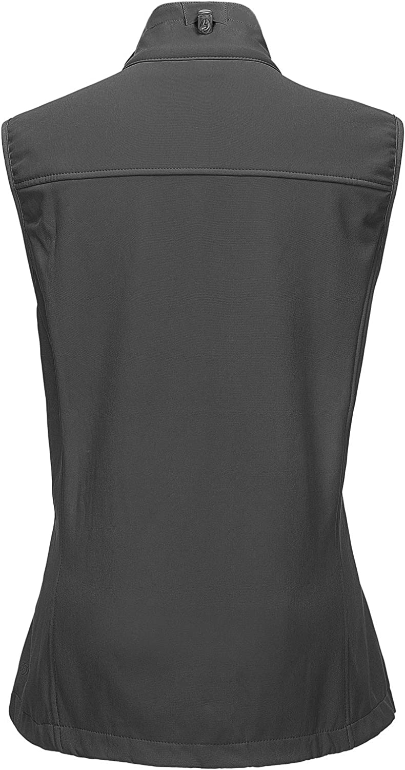 33,000ft Women's Running Vest Fleece Lined Zip Up Windproof Lightweight Softshell Vests Outerwear for Golf Hiking Sports