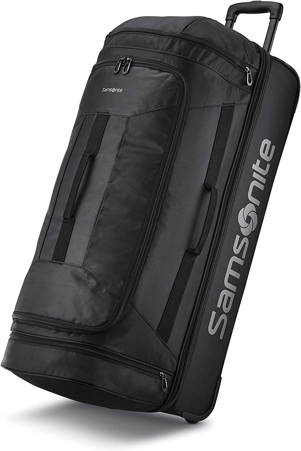 Samsonite Andante 2 Wheeled Rolling Duffel Bag, All Black, 32-Inch